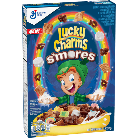 Lucky Charms™ S'mores Cereal, frente del producto.