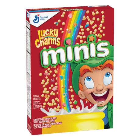 Lucky Charms™ Minis, frente del producto.