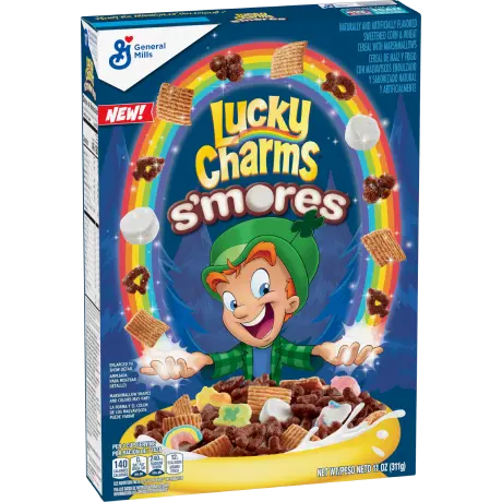 Lucky Charms™ S'mores Cereal, frente del producto.