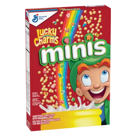 Lucky Charms™ Minis, frente del producto.