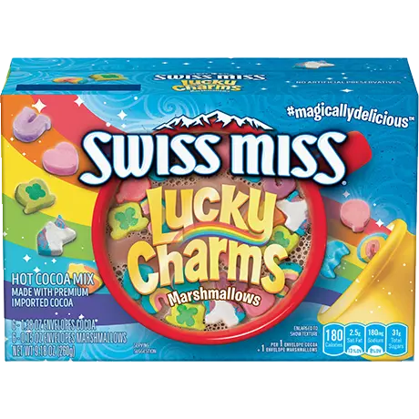 Swiss Miss Lucky Charms™ Hot Cocoa, front of product.